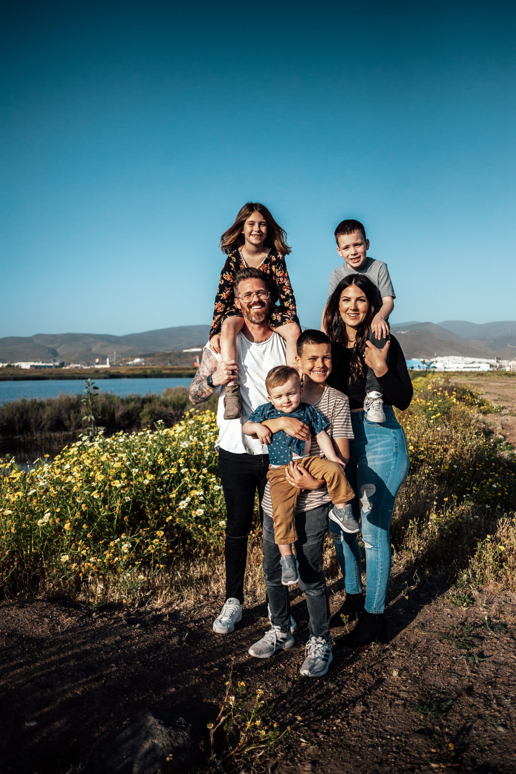 foto famiglia mare