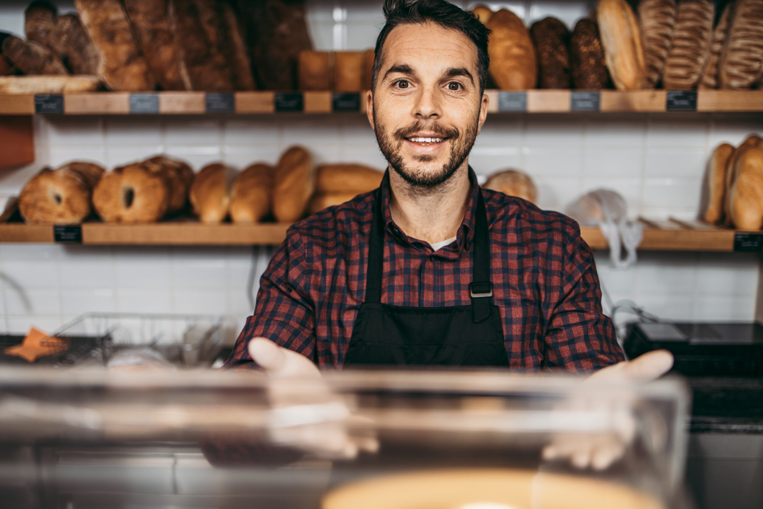 panettiere sorridente