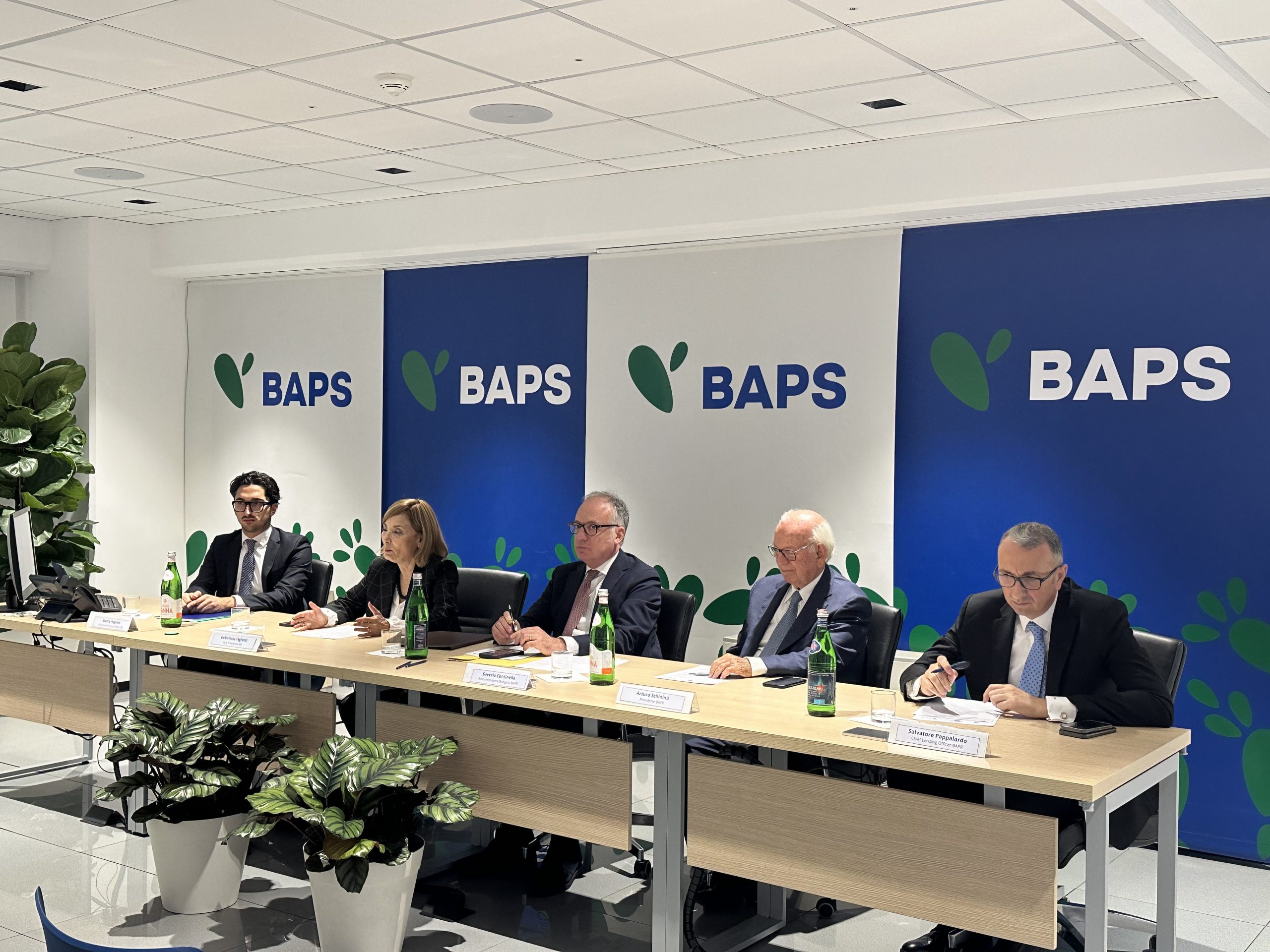 Relatori conferenza stampa BEI e BAPS